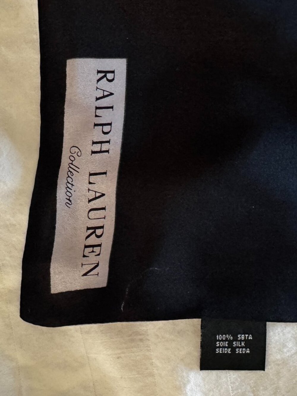 RL double silk scarf